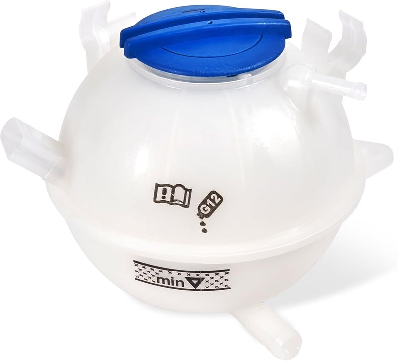 YEHERIT 603-253 Front Engine Coolant Radiator Reservoir Recovery Expansion Tank with Cap Compatible with 2006-2019 Audi A3 Q3 TT, 1993-2019 Volkswagen Beetle Eos Golf Passat Jetta Replace# 1K0121407A - Image 1